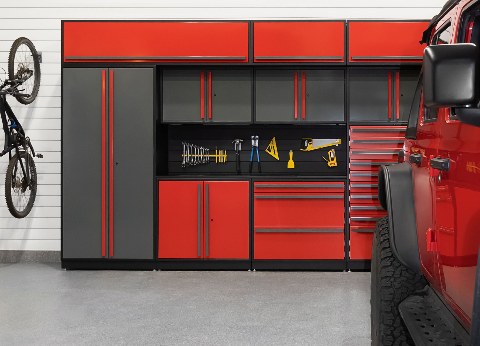Proslat garage cabinet installation