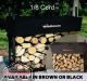 1/8 Cord Woodhaven Firewood Rack 3ft x 3ft Black