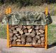 1/4 Cord Camo Woodhaven Firewood Rack 4ft x 4ft with Cover