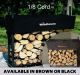 1/8 Cord Woodhaven Firewood Rack 3ft x 3ft Black