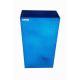 ALUMINUM TRASH BIN (LARGE / BLUE)