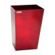 ALUMINUM TRASH BIN (LARGE / RED)