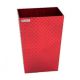 ALUMINUM TRASH BIN (MEDIUM / RED)
