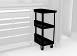 Mobile cart W/ shelves MW-1000-BK